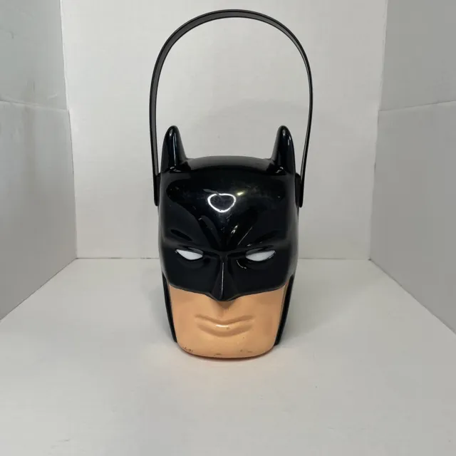 Vintage Rare 2000s Batman Halloween Candy Bucket Pail 8'' Plastic