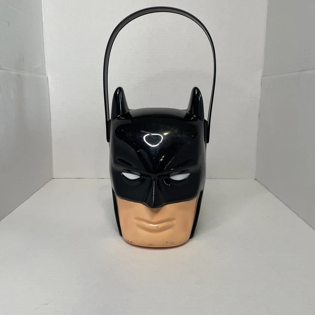 VINTAGE RARE BATMAN Halloween Candy Bucket Pail 8'' Plastic $1.25 ...