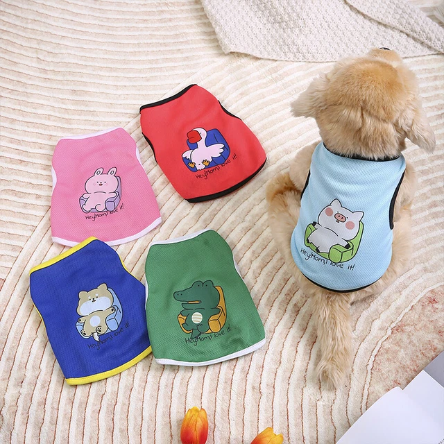 Camicia cucciolo gatto animale domestico cane abbigliamento gilet senza maniche piccolo Shi E