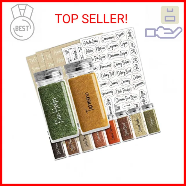 Top Selling 320+ Printed Spice Jar Labels And Food Pantry Stickers
