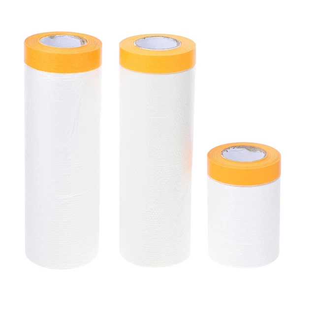 3 Rolls Schutz Folie Sprühen PVC Klebeband Und Drapieren White