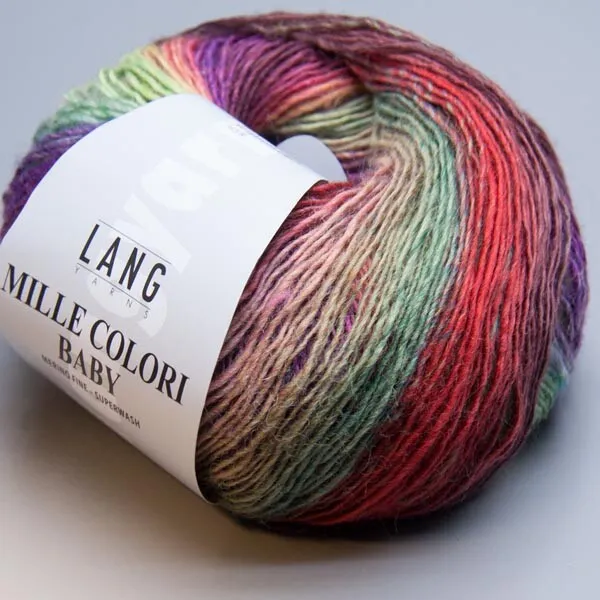 Lang Yarns Mille Colori Baby 53 - LL 190m / 50g - Nadelstärke 3 -