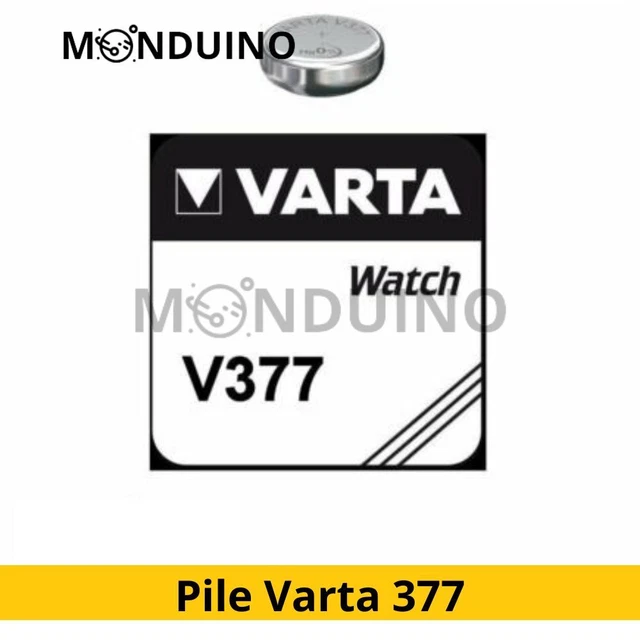 Pile Varta 377 V377 SR66 Pile batterie montre bouton oxyde argent