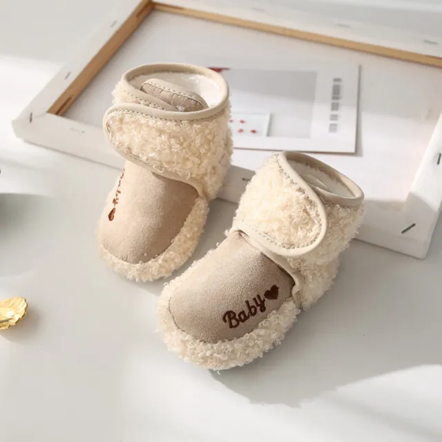 Pantofole calde antiscivolo neonati bambini bambine calze scarpe culla stivali 8