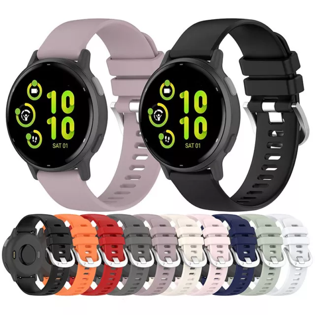 20MM Sports Silicone Strap Watch Band For Garmin vivoactive5 3 Active5 Venu SQ