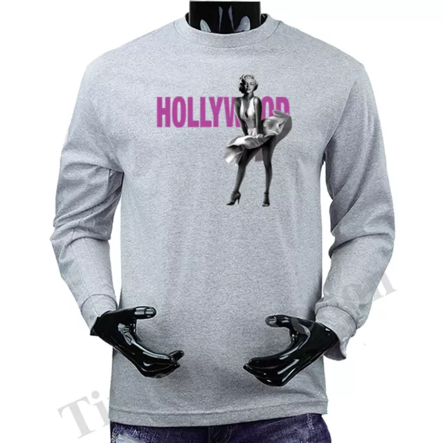 HOLLYWOOD MARILYN Graphic Long Sleeve T-shirt Tee