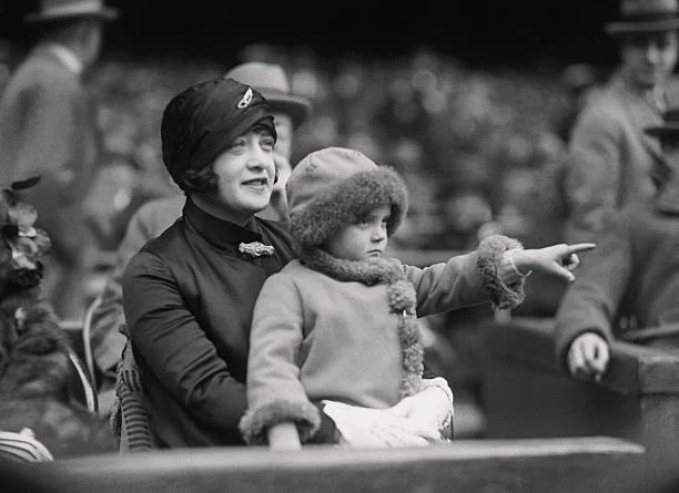 BABE RUTHS WIFE Claire shown daughter Dorothy observing Yankee - 1926 ...