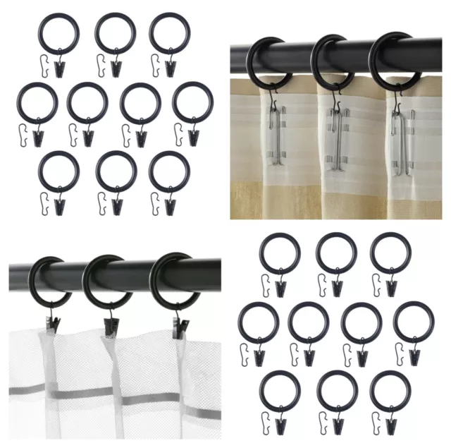 Curtain rings and hooks for IKEA - RÄCKA, HUGAD by Hdm | Download free STL  model | Printables.com