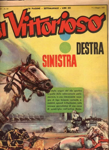 [Atp] Vittorioso Originale Anno 1951 Numero 22