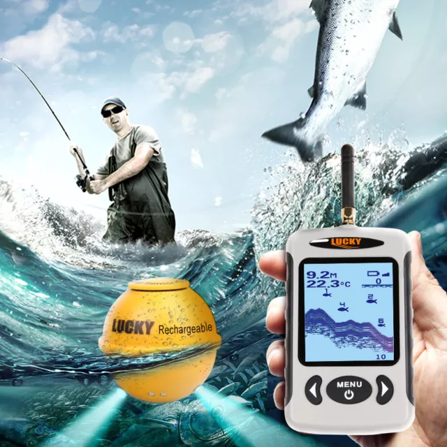 Pro Echolot Fischfinder Sonar Detektor Dot Matrix Fischfinder Angeln G1S7