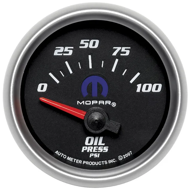 Auto Meter Mopar 2-1/16 Oil Pressure Gauge 0-100PSI - AU880015