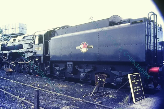 Original 35mm Railway Slide BR Steam Locomotive No 92203 Black Prince (17B64)