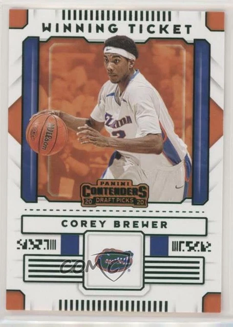 2020-21 Panini Contenders Draft Picks Winning Tickets Green Corey Brewer #19
