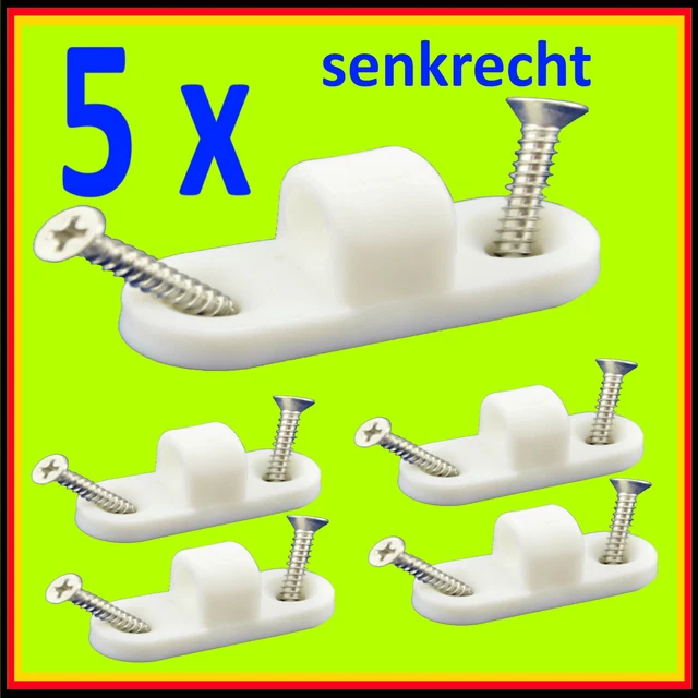 12-teiliges Vorzeltösen Set Aus Kunststoff – Für Wohnwagen, Wohnmobile & Zelte, Senkrechte Montage