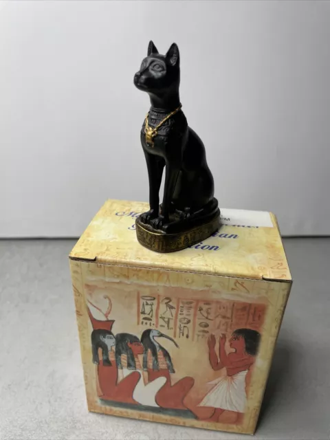 Statue Figurine BASTET noir Black Chat Cat Egyptian Égypte Mythe Art Deco Résine