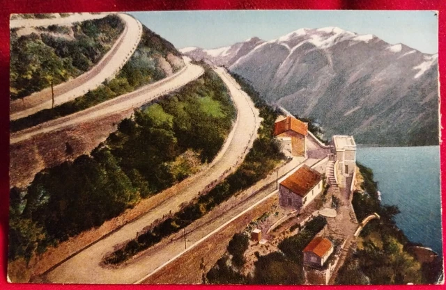 Cartolina Lago Di Garda Serpentine Strada Ponale Presso Riva