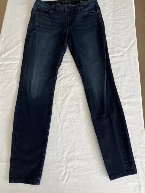 Guess Womens Curvy Sophia Skinny Jeans  Slim Fit Solid Blue 31 X30