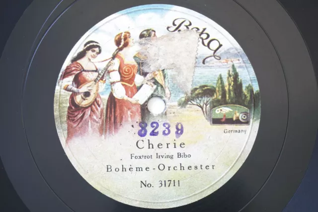 Boheme Orchester Cherie Irving Berlin Schellack 78RPM Beka 85135
