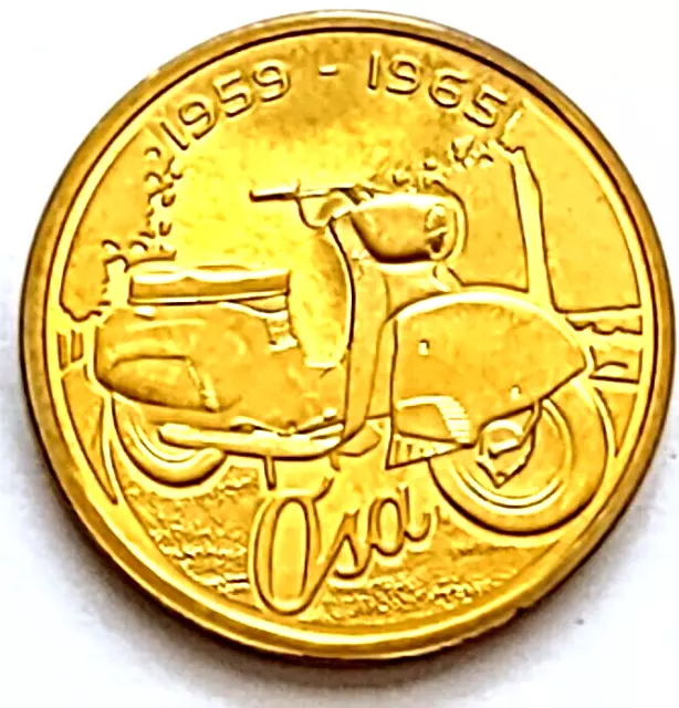 2014 Orlen Iconic Polish Motorcycle Token ASA Poland Warsaw Mint Brass  1"