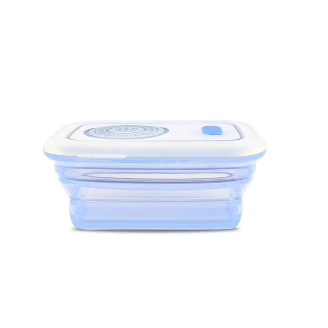 Haakaa Silicone Collapsible Food Storage Container (Blue) - 860mL