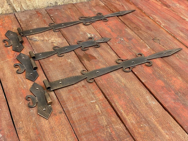 Hinges Medieval Hinges Vintage Hinge Rustic Hinges Barn Hinges Gate Hinges