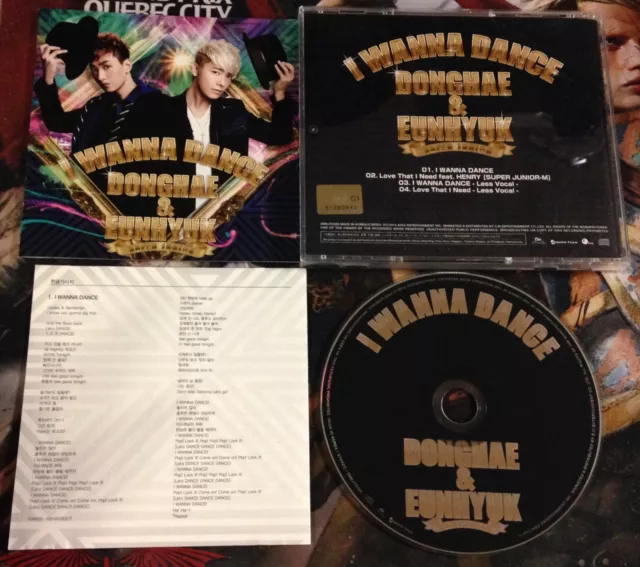 DONGHAE & EUNHYUK I WANNA DANCE 2013 CD Compact Disc