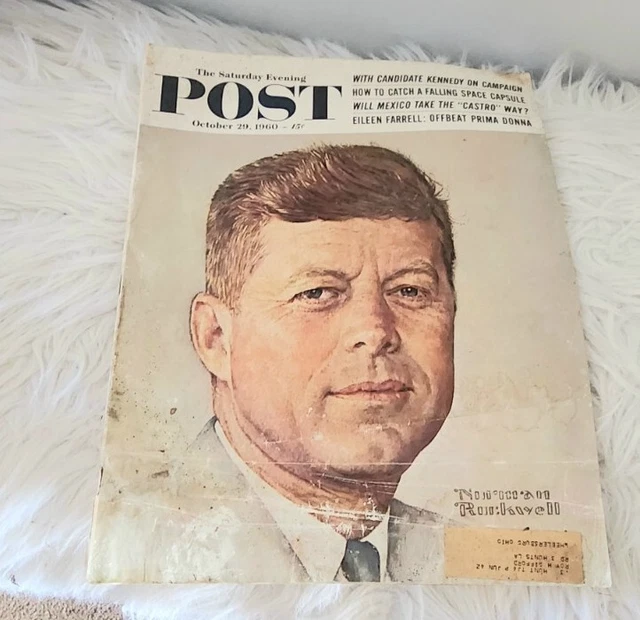 SATURDAY EVENING POST Oct 29 1960 John F Kennedy JFK Norman Rockwell £