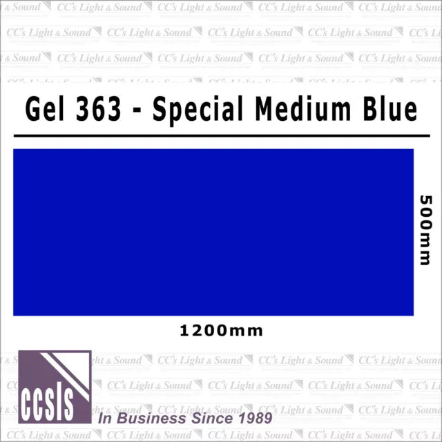 Clear Color 363 Filter Sheet - Special Medium Blue B