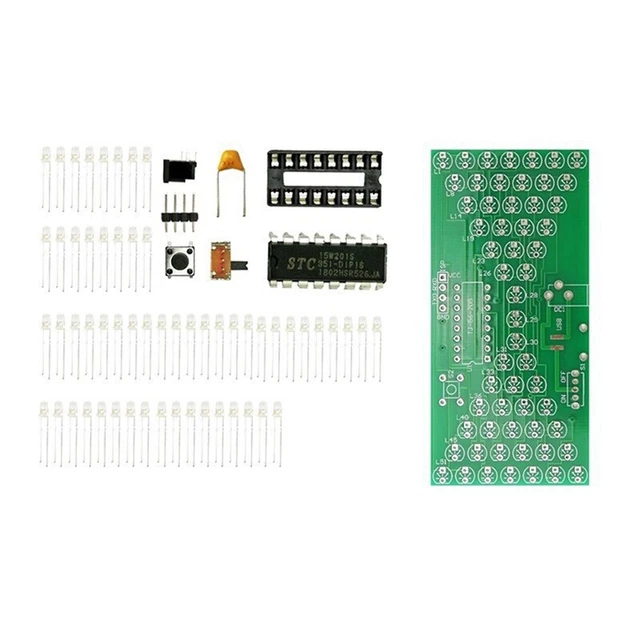KIT OROLOGIO DIGITALE LED fai da te 4 cifre controllo luce temperatura