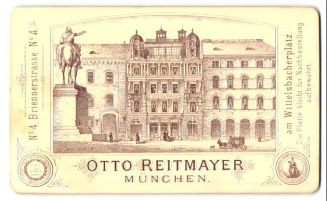 Fotografie Otto Reitmayer, München, Briennerstr. 4, Ansicht München, Wittelsbac