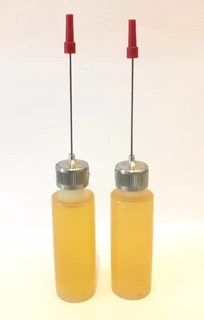 Professional Oil For Antique Clock. Oiler with 2-1/4 metal tip.(2 units)Fine Oil