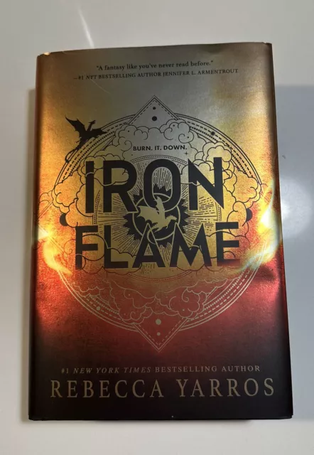 IRON FLAME BY Rebecca Yarros (2023, Hardcover) Sprayed Edges 1st ...