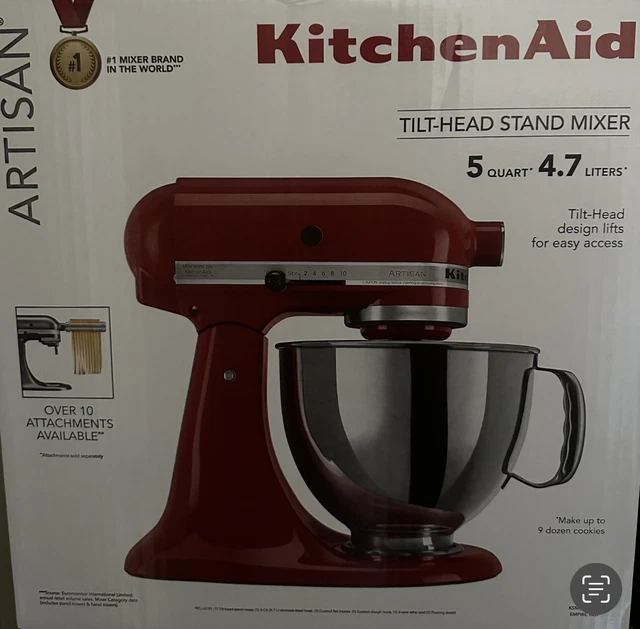 KITCHENAID ARTISAN SERIES 5 Quart TiltHead Stand Mixer Empire Red