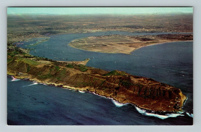 Point Loma CA-California, Aerial View, Vintage Postcard