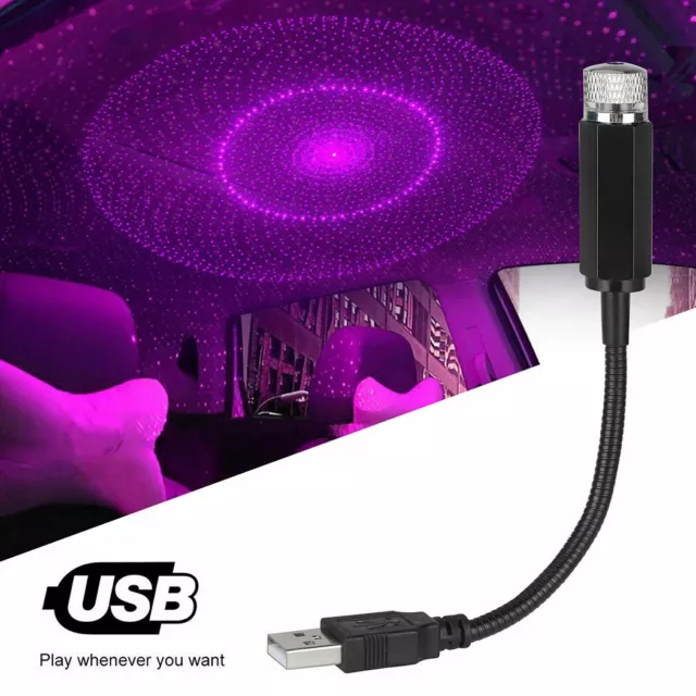 TOIT INTÉRIEUR DE Voiture LED Star Light USB Atmosphère Lampe De Projecteur  Nuit EUR 8,39 - PicClick FR