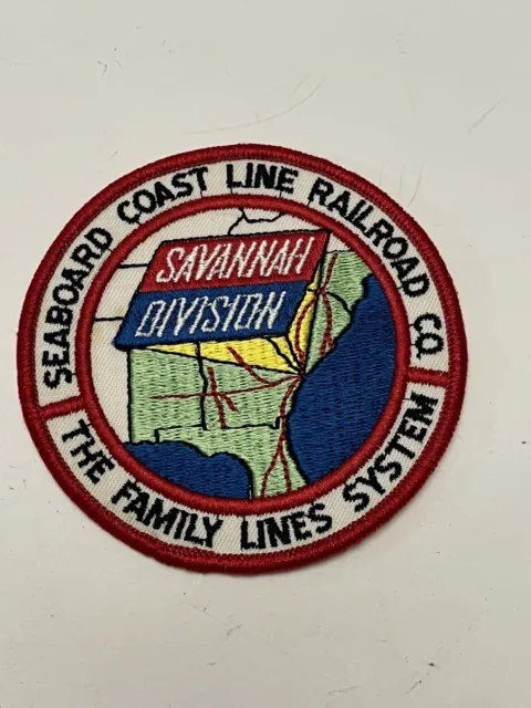 RARE Seaboard Coast Line Railroad Co Seaboard System Savannah Division Patch