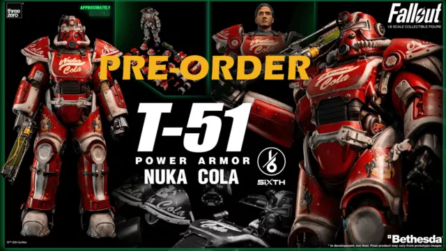 (Pre-Order) Threezero Fallout 1/6 T-51 Nuka Cola Power Armor Action Figure