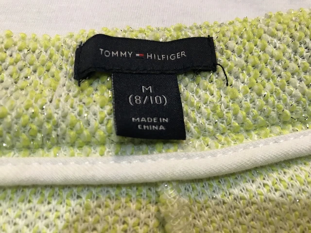 Girl’s Size Medium 8/ 10 White/ Yellow Tommy Hilfiger Short Set 6