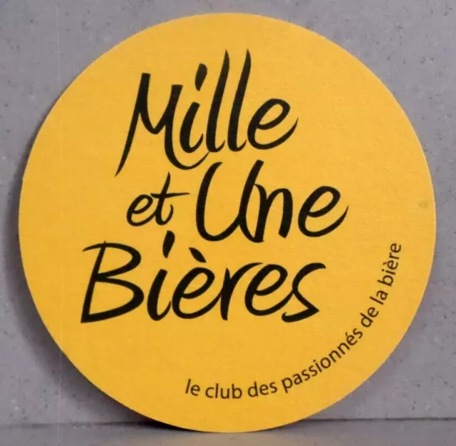 Sous bock "Mille et Une Bières" / Le club des passionnées de la bière.