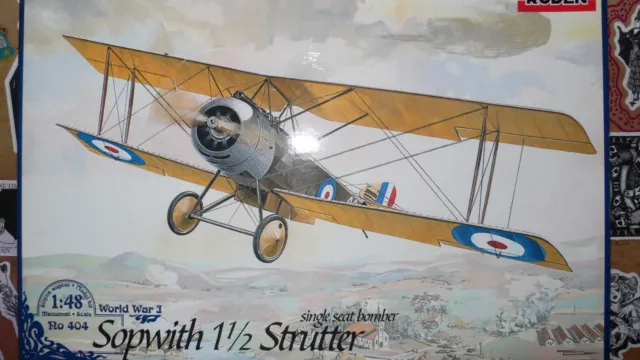 1/48 Scale RODEN SOPWITH 1 1/2 STRUTTER RAF WW1   RO404  Complete