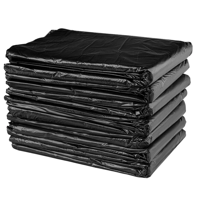 Bolsas de basura gruesas bolsas de basura negras de gran tamaño portátiles