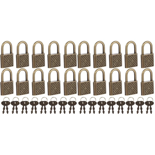 20 pz valigia lucchetto lega di zinco piccole serrature notebook chiave