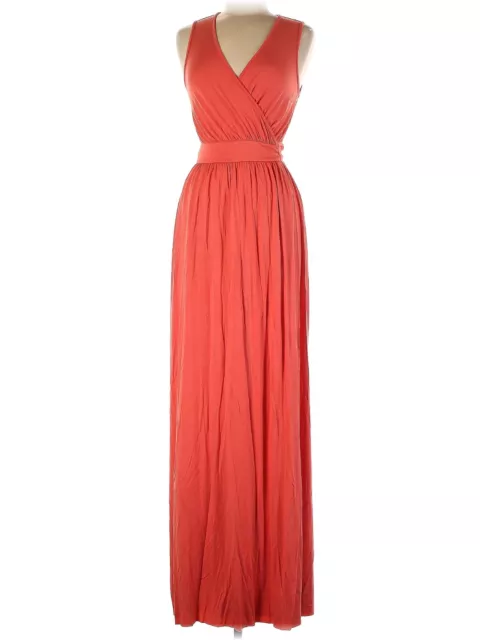 NWT Rachel Pally Crawford in Persimmon V-Neck Jersey Wrap Maxi Dress M $229