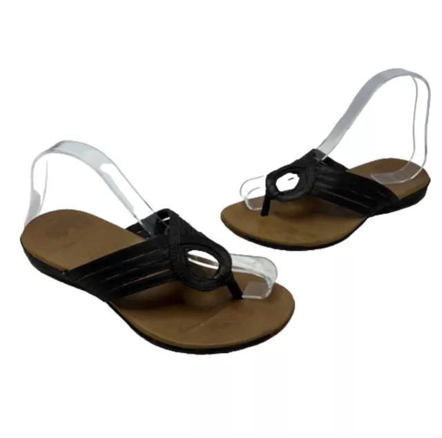 Merrell Thong Sandal Lidia Mahogany Womens 7 Leather J46304 Slip-on Strappy
