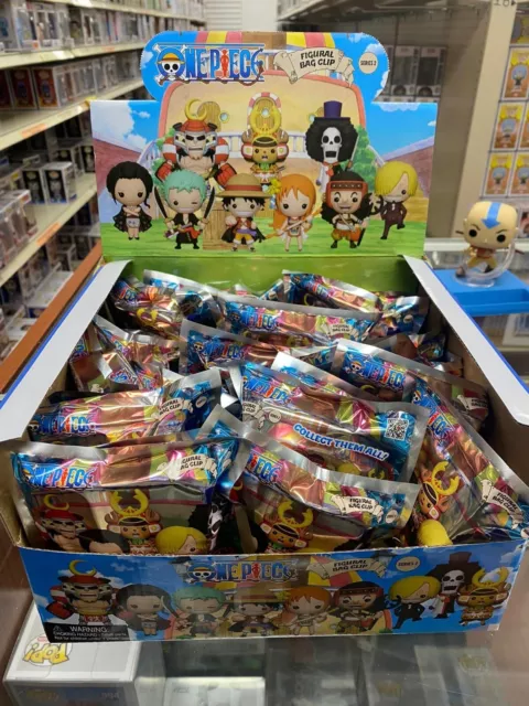 One Piece 3D Foam Figural Bag Clip Blind Bag 24pcs w/ Display Box Series 2