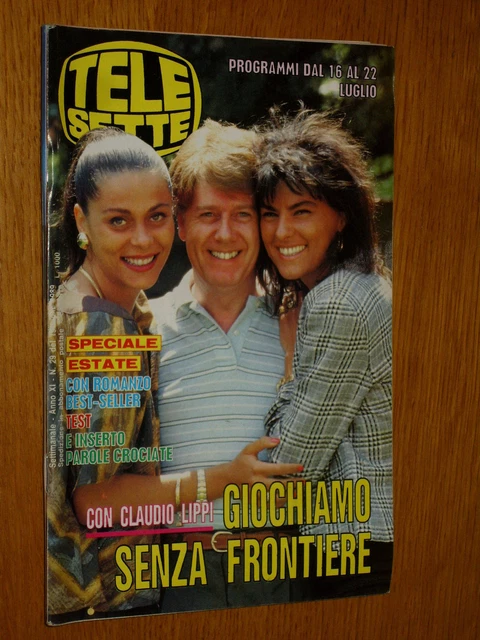 TELESETTE 1989/29=CLAUDIO LIPPI=PAOLA Bulbarelli=Feliciana Iaccio