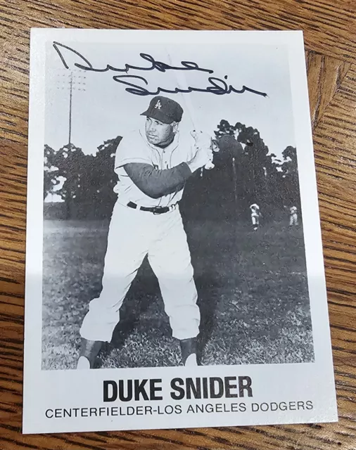 1977 TCMA #24 Duke Snider Autographed Signed Card - Dodgers
