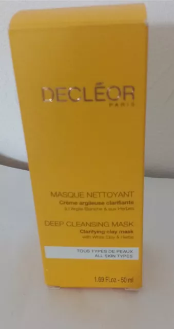 DECLEOR masque nettoyant à l'argile blanche et aux herbes  50ml