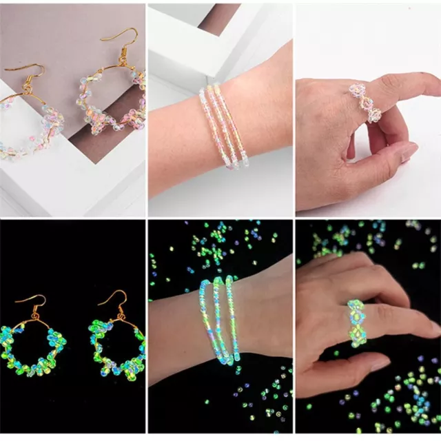 Bracelet Accessories Jewellery Making Necklace Beads Luminous Glass Beads DIY