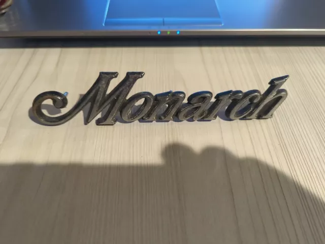 1975 - 1977 Mercury Monarch OEM fender emblem set scripts nameplate badge